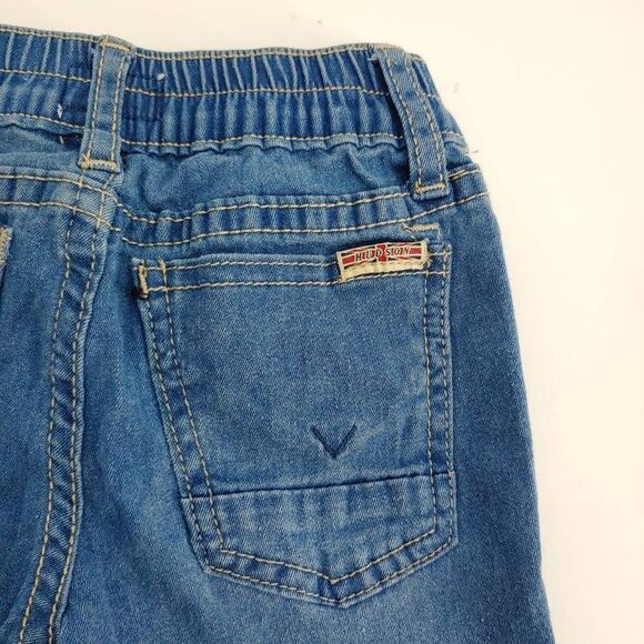 Hudson Jeans Girl's 2T Light Wash Rinse Straight Leg Button Elastic Casual - Picture 7 of 9